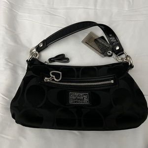 Small black coach purse